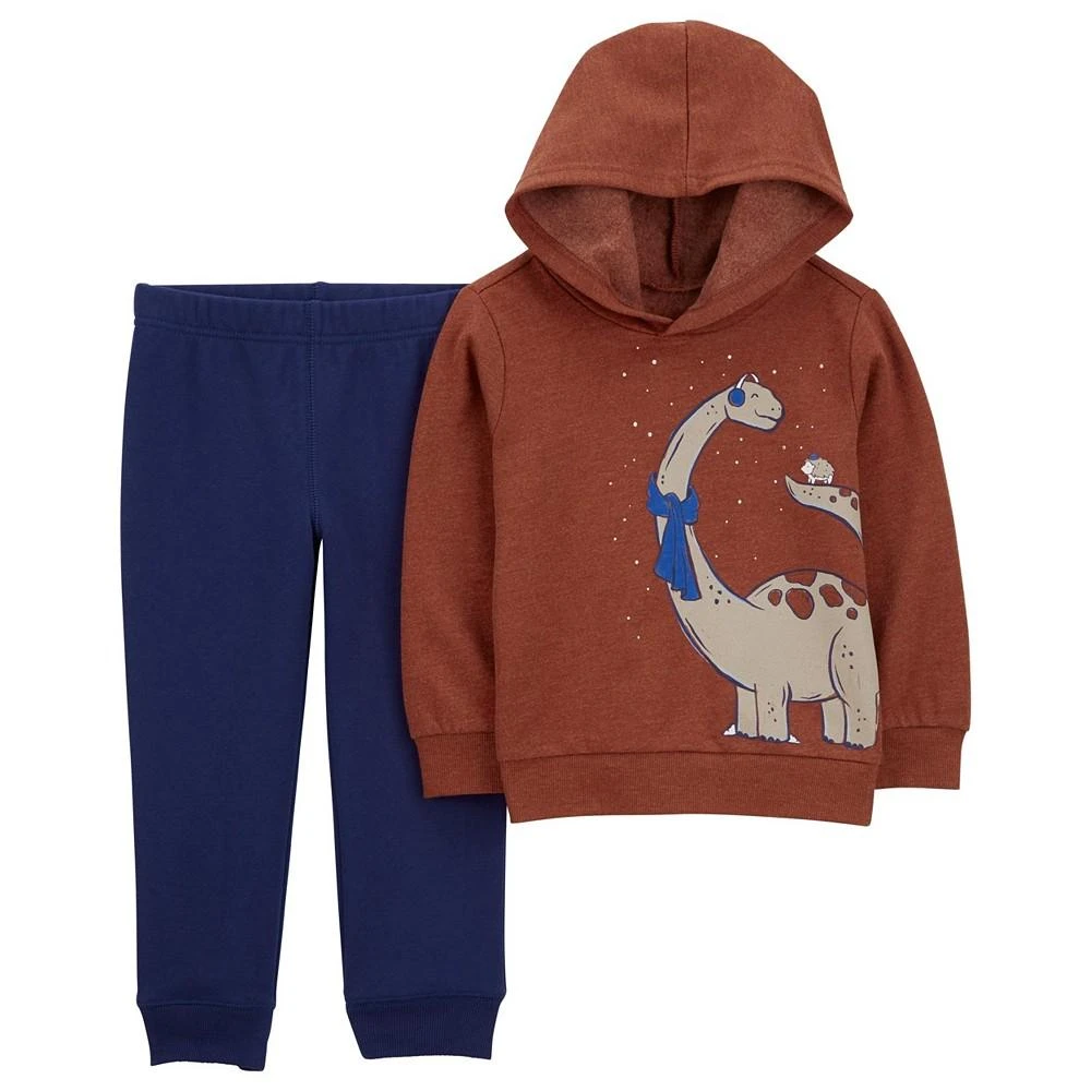 商品Carter's|Toddler Boys Dinosaur Hoodie and Joggers, 2 Piece Set,价格¥264,第1张图片