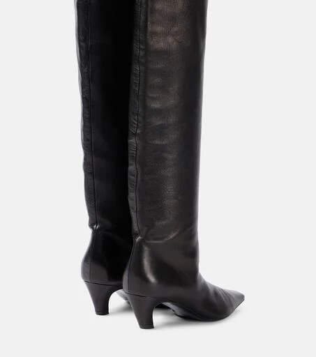 商品Khaite|Davis leather knee-high boots,价格¥13198,第2张图片详细描述
