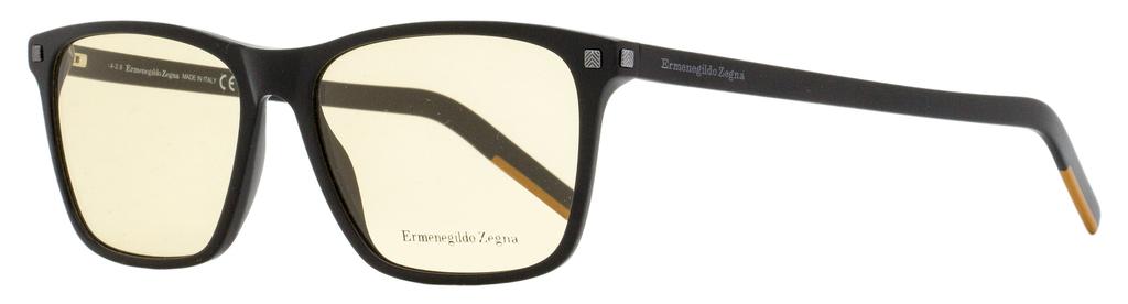 Ermenegildo Zegna Men's Thin Frame Eyeglasses EZ5161 001 Black 56mm商品第1张图片规格展示