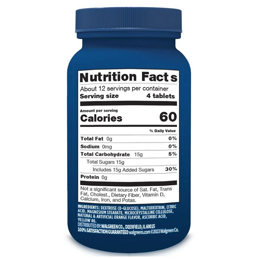 商品Walgreens|Glucose Tablets Orange,价格¥59,第2张图片详细描述