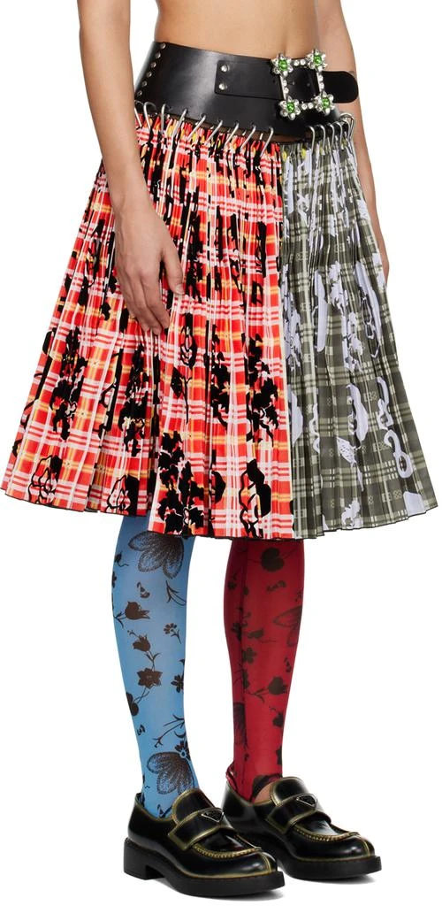 商品CHOPOVA LOWENA|Gray & Red Penstemon Carabiner Midi Skirt,价格¥8384,第2张图片详细描述