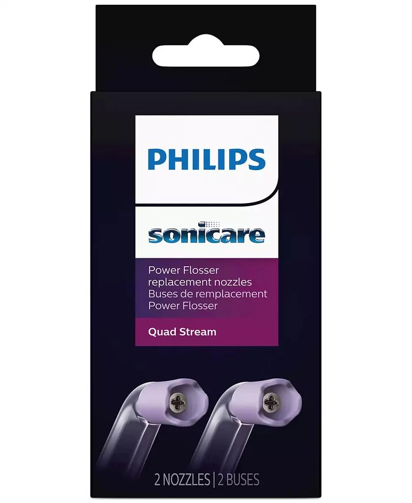 商品Philips|2-Pk. Sonicare Quad Stream Water Flosser Nozzle,价格¥193,第2张图片详细描述