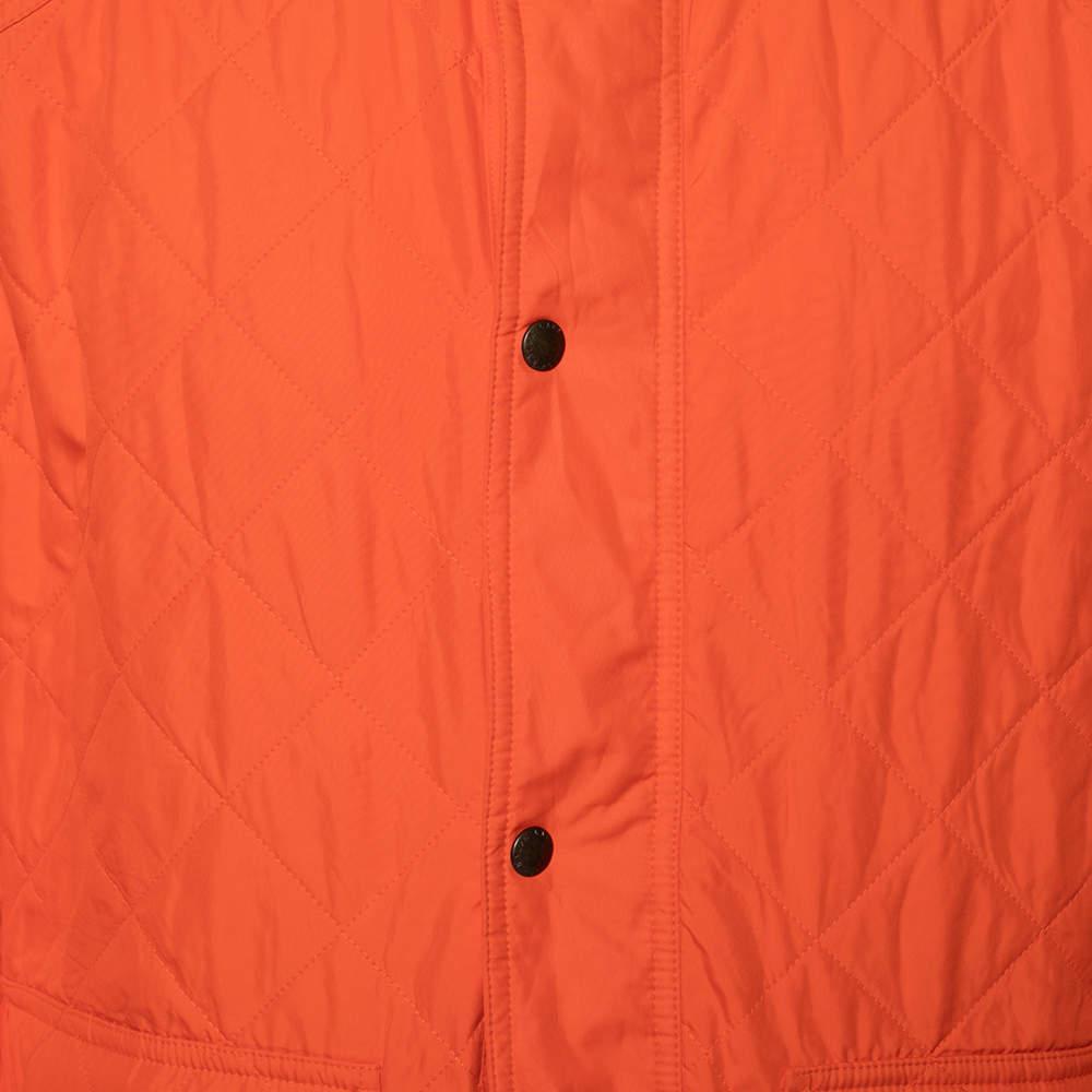 商品[二手商品] Ralph Lauren|Polo Ralph Lauren Orange Synthetic Quilted Cadwell Bomber Jacket XL,价格¥3390,第6张图片详细描述