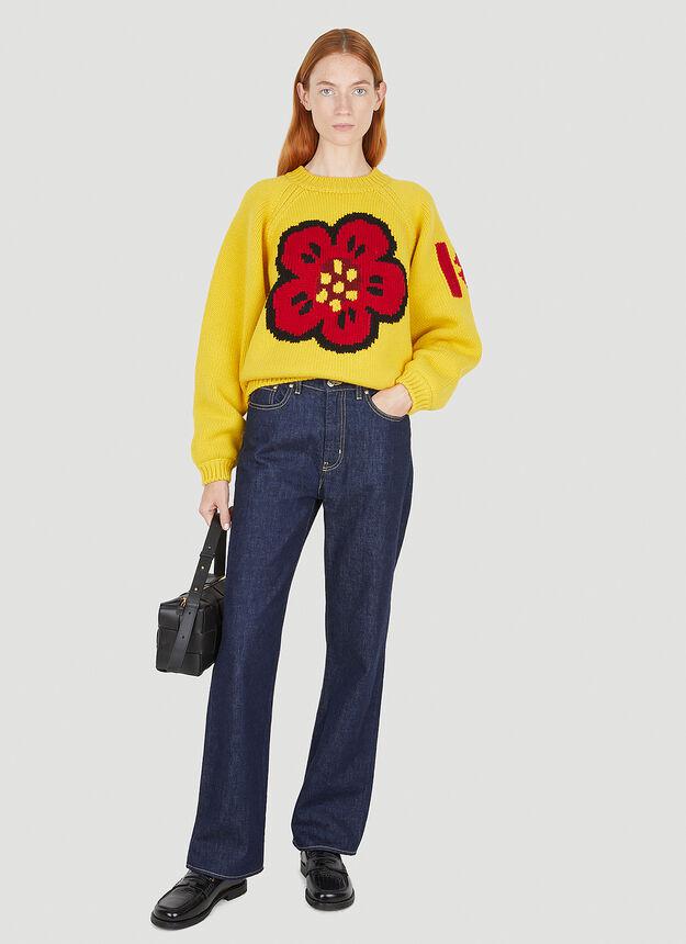 Graphic Comfort Sweater in Yellow商品第2张图片规格展示