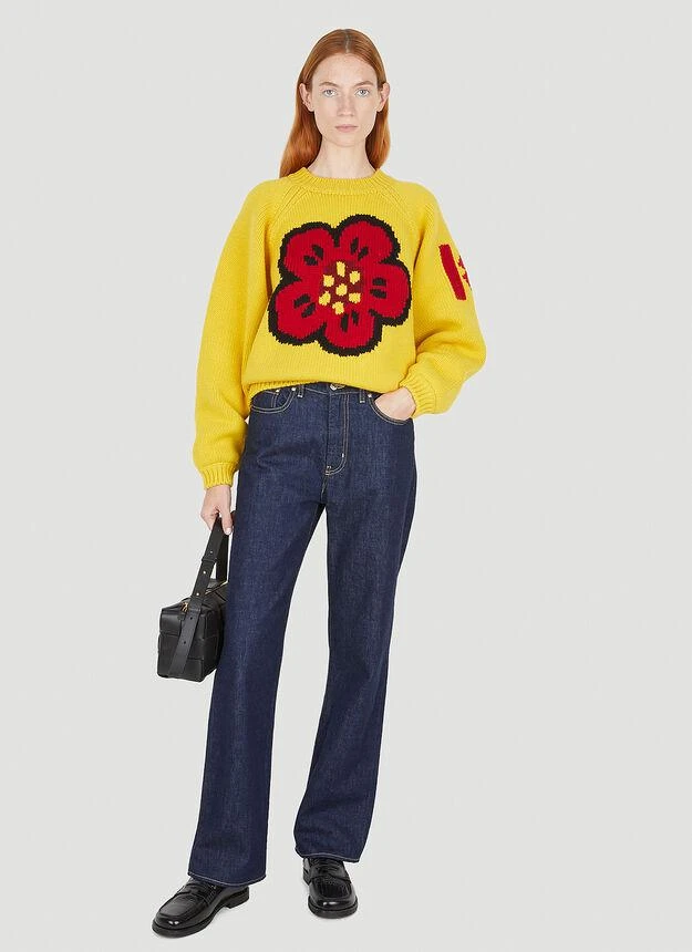 商品Kenzo|Graphic Comfort Sweater in Yellow,价格¥3477,第2张图片详细描述