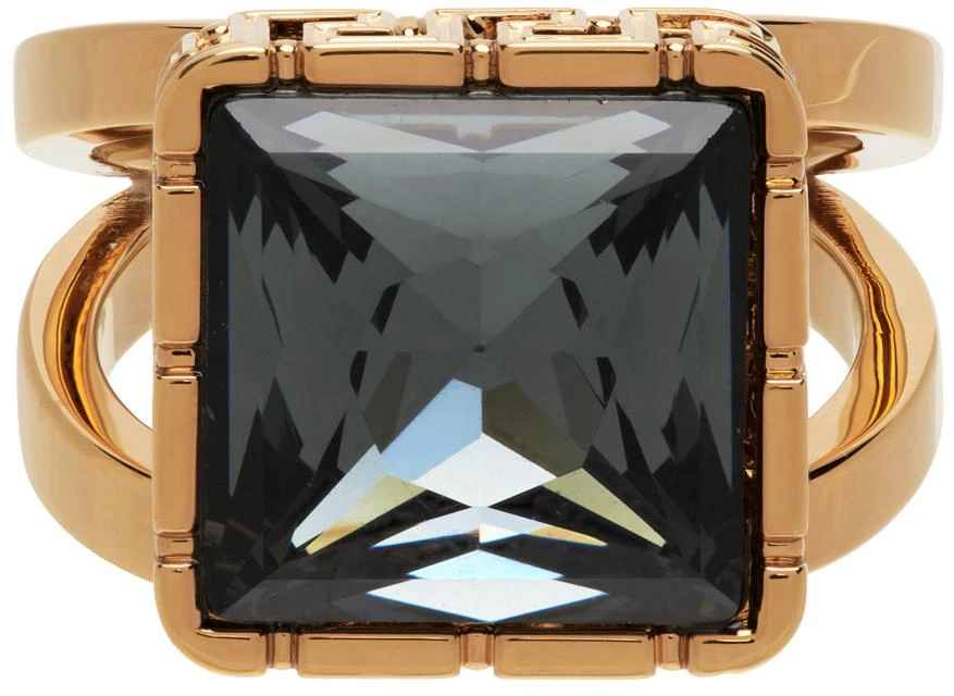 商品Versace|Gold Greca Gem Ring,价格¥1440,第1张图片