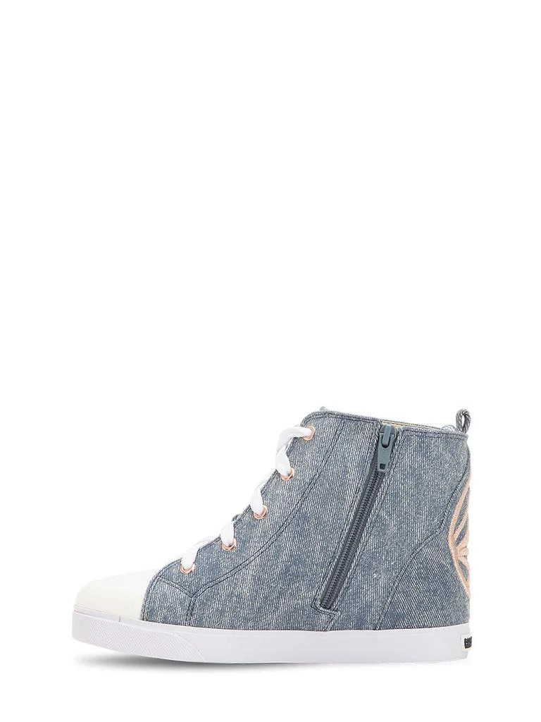 商品Sophia Webster|Bibi Embroidered Denim High Top Sneakers,价格¥996,第3张图片详细描述