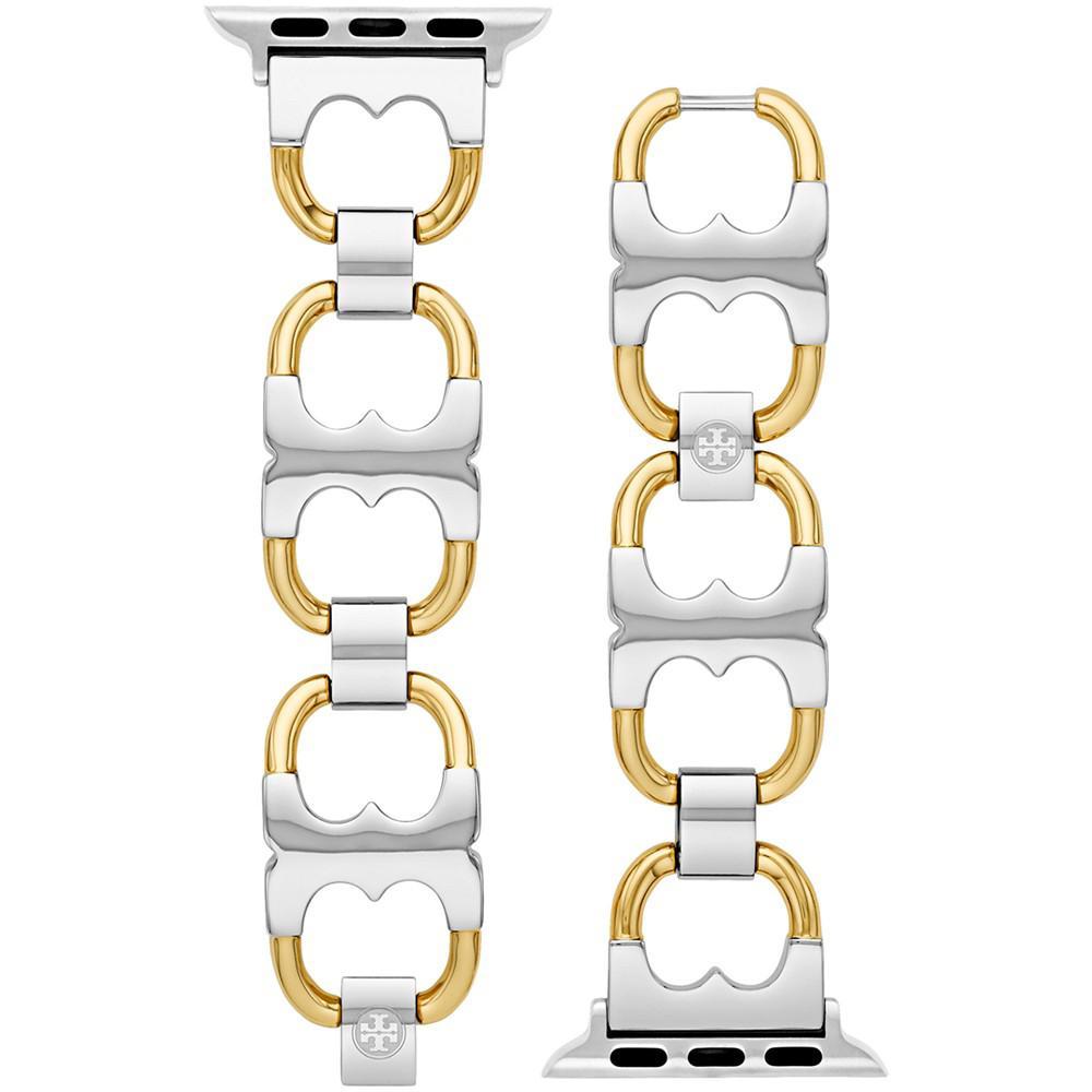 商品Tory Burch|Two-Tone Stainless Steel Gemini Link Bracelet For Apple Watch® 38mm/40mm,价格¥993,第1张图片