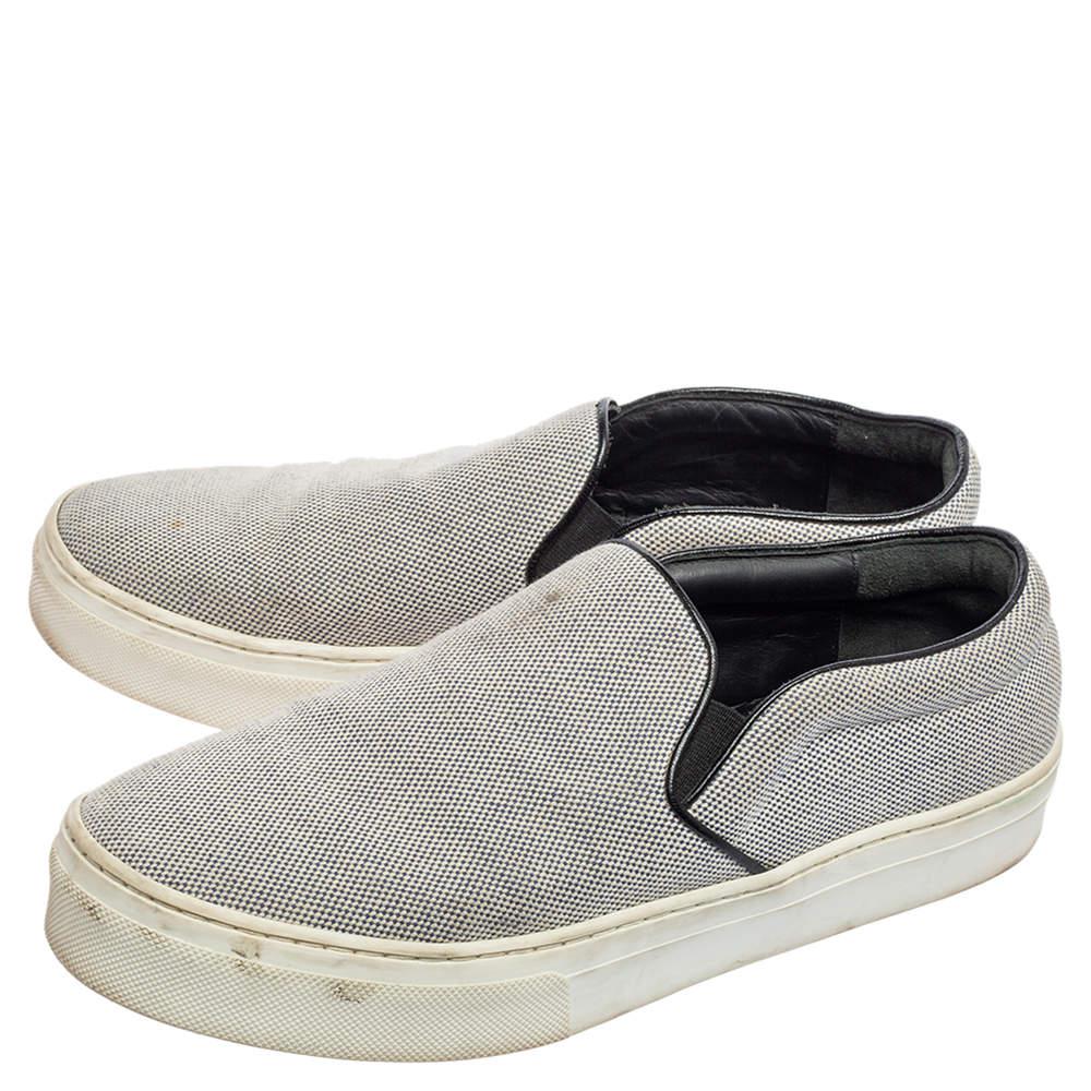 Celine Blue/White Canvas Slip-On Sneakers Size 39商品第4张图片规格展示