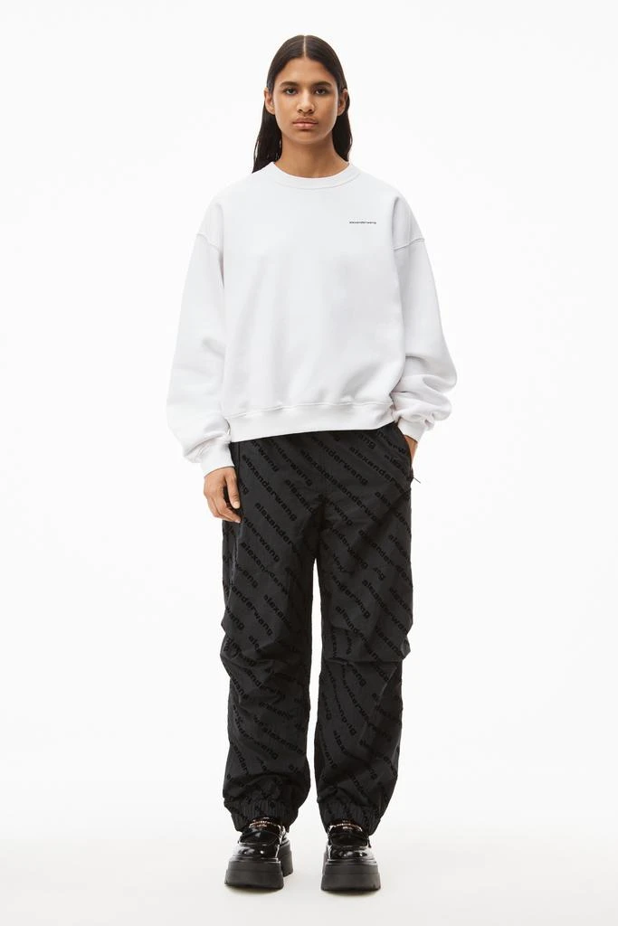 商品Alexander Wang|LOGO TRACK PANT IN CRINKLE NYLON,价格¥2461,第2张图片详细描述