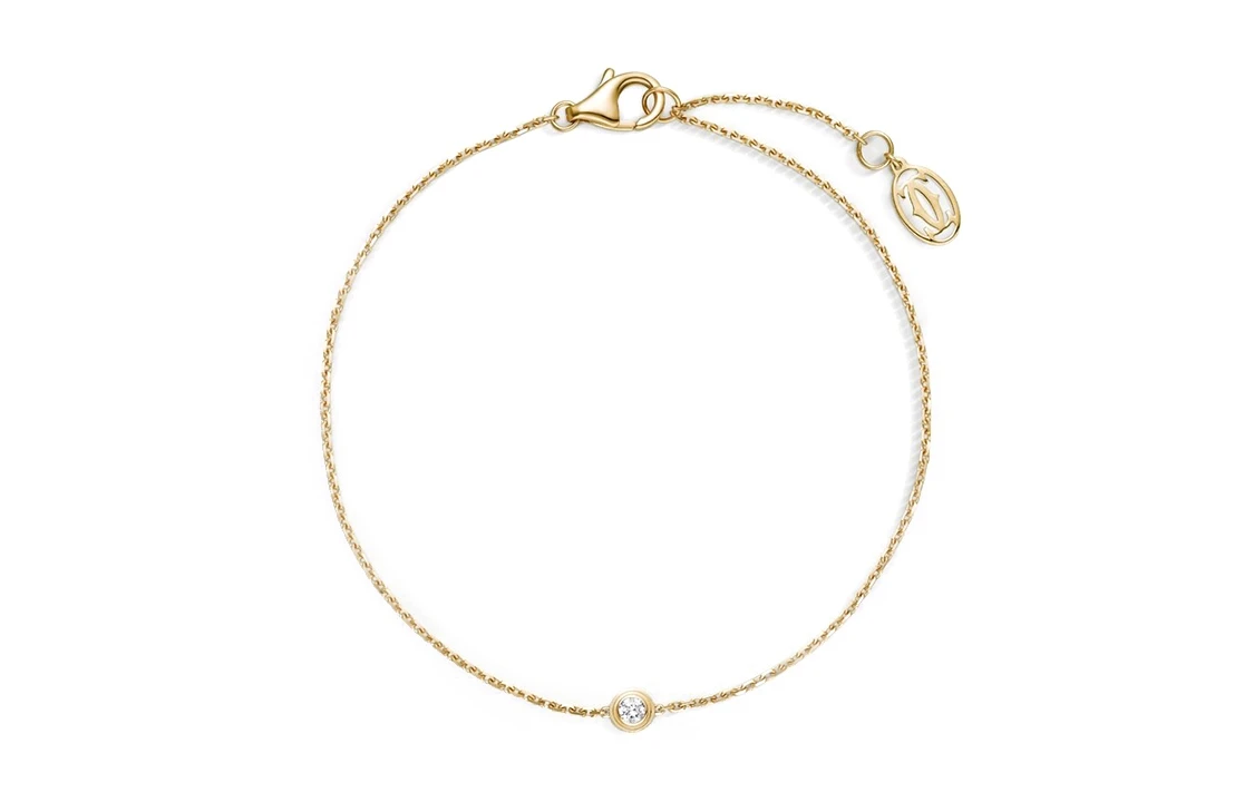 商品[国内直发] Cartier|CARTIER卡地亚 DIAMANTS LÉGERS  小号款 单钻 手链 女款,价格¥9645,第1张图片