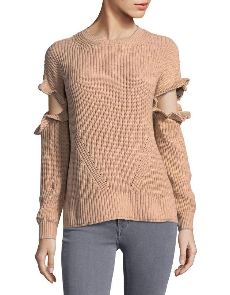 商品Miss Selfridge|Ruffled Cutout Detail Sweater,价格¥226,第1张图片