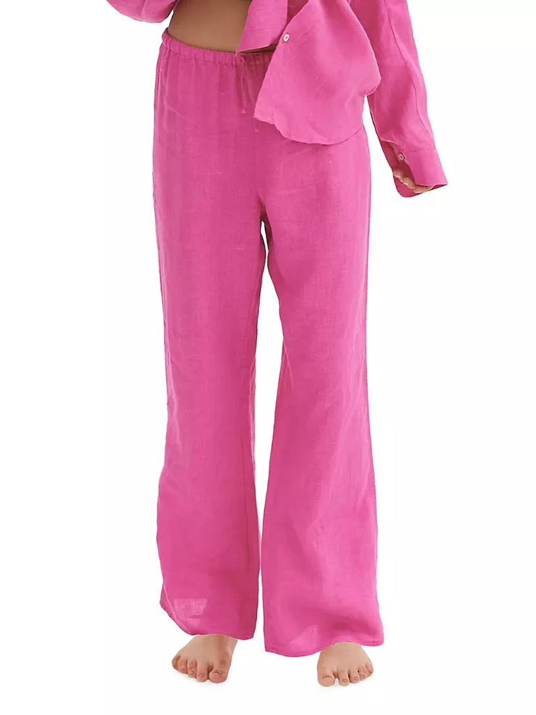 商品Desmond & Dempsey|Drawstring Linen Lounge Pants,价格¥967,第2张图片详细描述