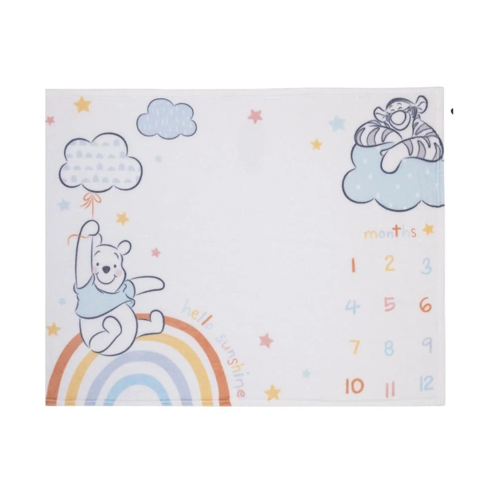 商品Disney|Winnie the Pooh Super Soft Milestone Baby Blanket Set, 2 Piece,价格¥606,第1张图片