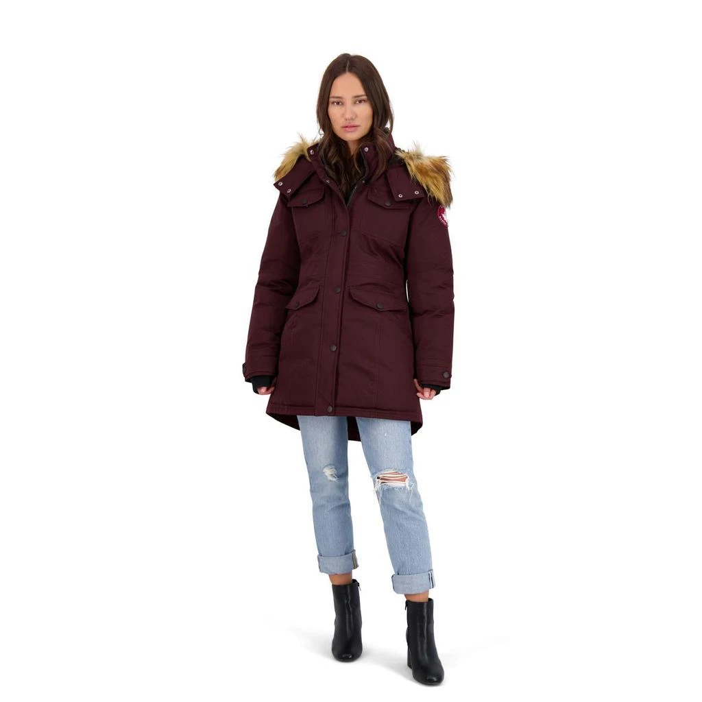 商品Canada Weather Gear|Canada Weather Gear Parka Coat for Women-Insulated Faux Fur Hooded Winter Jacket,价格¥510,第4张图片详细描述