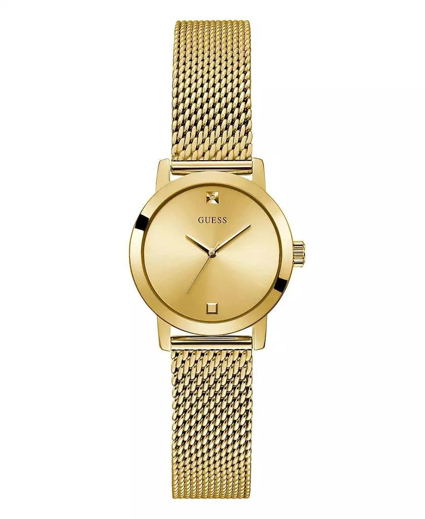 商品GUESS|Women's Gold-Tone Mesh Bracelet Watch 25mm,价格¥787,第1张图片