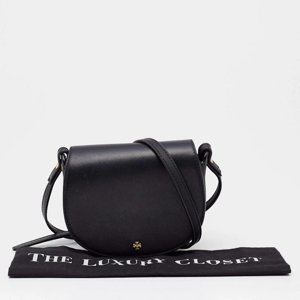 Tory Burch Black Leather Emerson Mini Saddle Crossbody Bag 商品