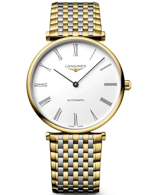 商品Longines|Longines La Grande Classique Automatic White Dial Steel and Yellow Gold Women's Watch L4.918.2.11.7,价格¥12086,第1张图片