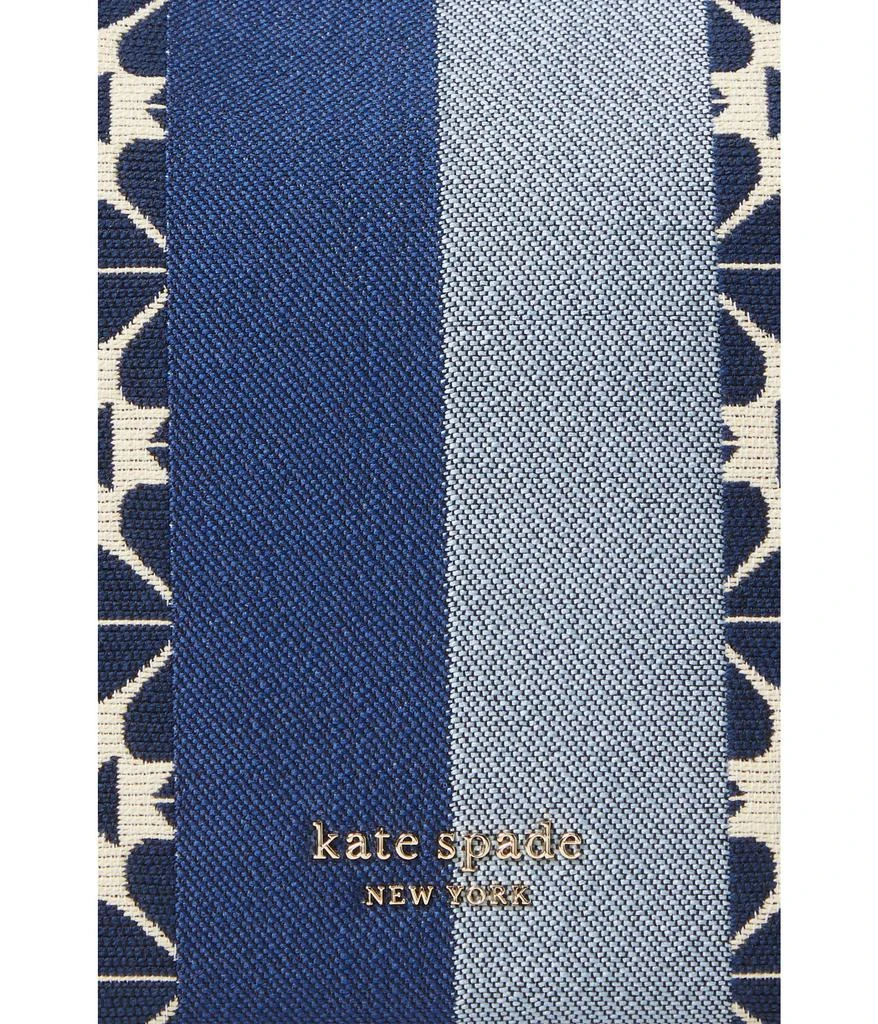 商品Kate Spade|Spade Flower Jacquard Stripe Sam Small Convertible Shoulder Bag,价格¥2233,第4张图片详细描述