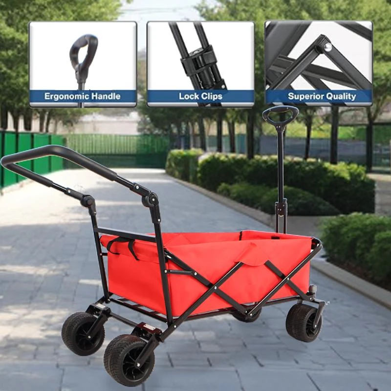 Streamdale Utility Park Garden Cart Tool Customized Color Folding Camping Trolley Outdoor Picnic Beach Wagon 商品