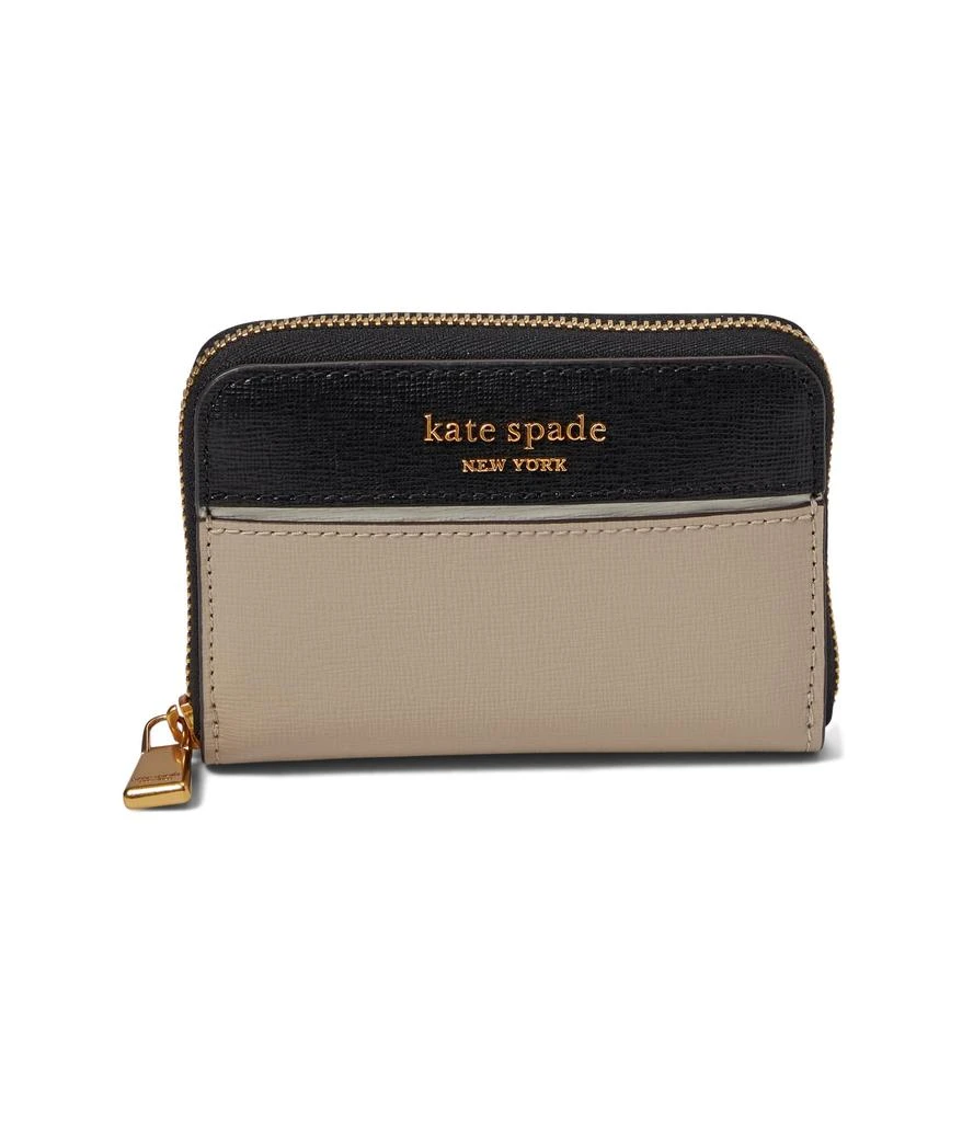 商品Kate Spade|Morgan Color-Blocked Saffiano Leather Zip Card Case,价格¥462,第1张图片