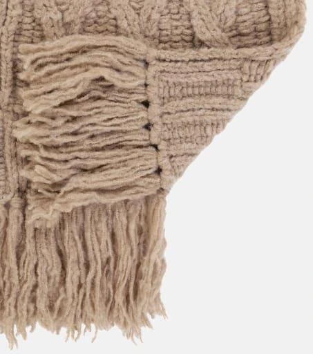 商品Acne Studios|Cable-knit wool-blend scarf,价格¥1744,第4张图片详细描述