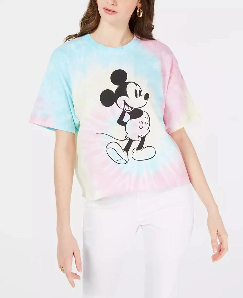 商品Disney|Juniors' Cotton Mickey Mouse Tie-Dyed T-Shirt,价格¥82,第1张图片