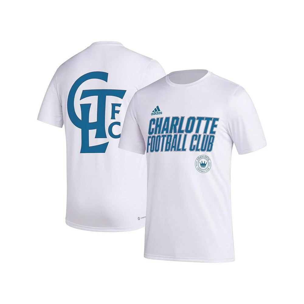 商品Adidas|Men's White Charlotte FC Team Jersey Hook AEROREADY T-shirt,价格¥293,第1张图片