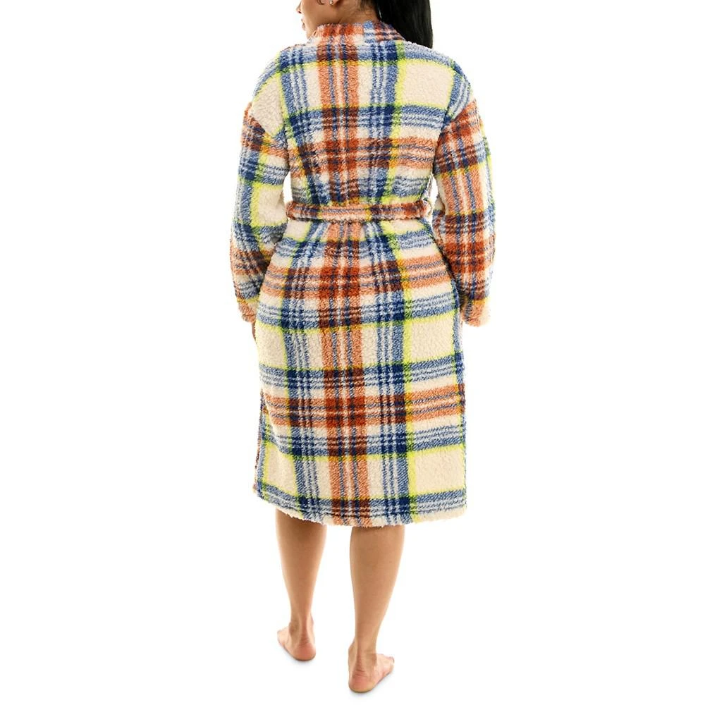 商品Roudelain|Women's Printed Fleece Long-Sleeve Wrap Robe,价格¥150,第2张图片详细描述