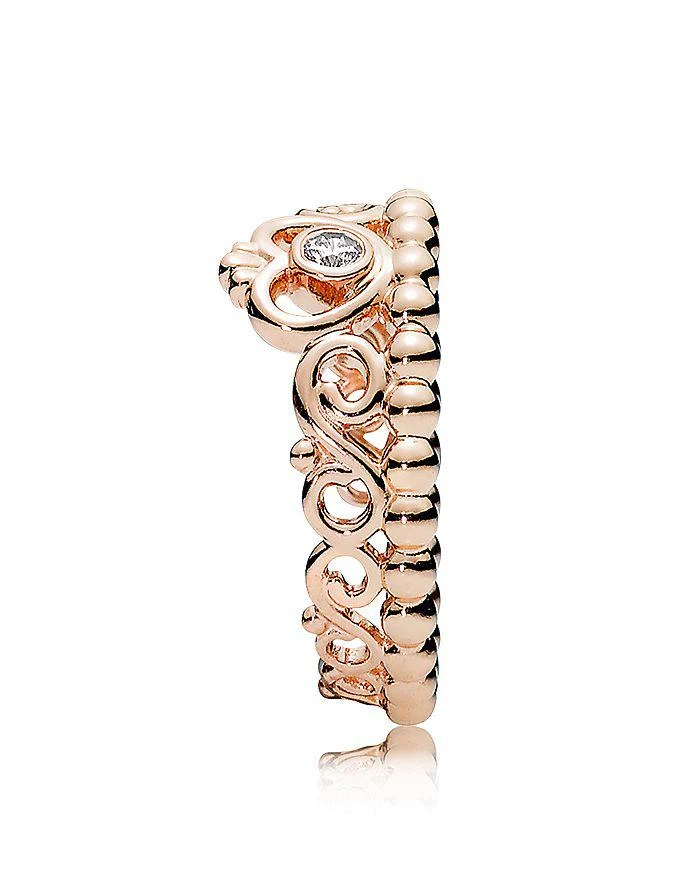 商品PANDORA|公主皇冠玫瑰金戒指,价格¥337,第2张图片详细描述