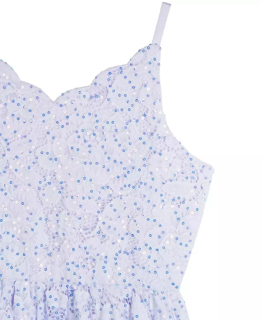 商品Rare Editions|Big Girls Sequin Lace Party Dress,价格¥437,第5张图片详细描述