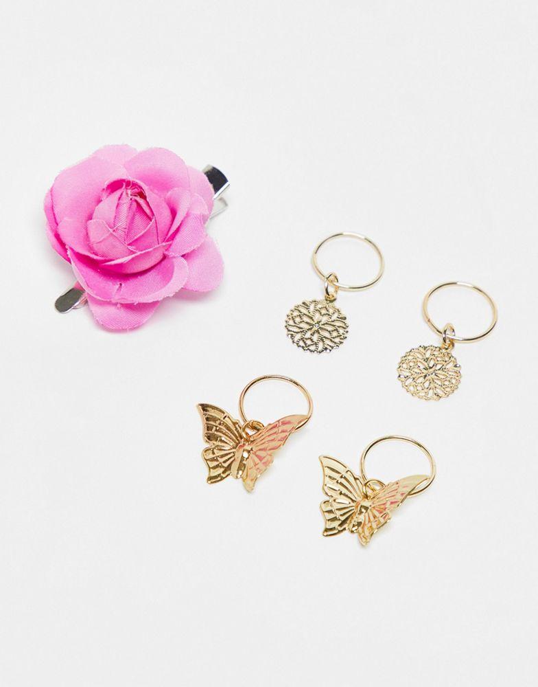 Clueless x Revolution Dionne Hair Rings & Hair Clip - ASOS Exclusive商品第3张图片规格展示