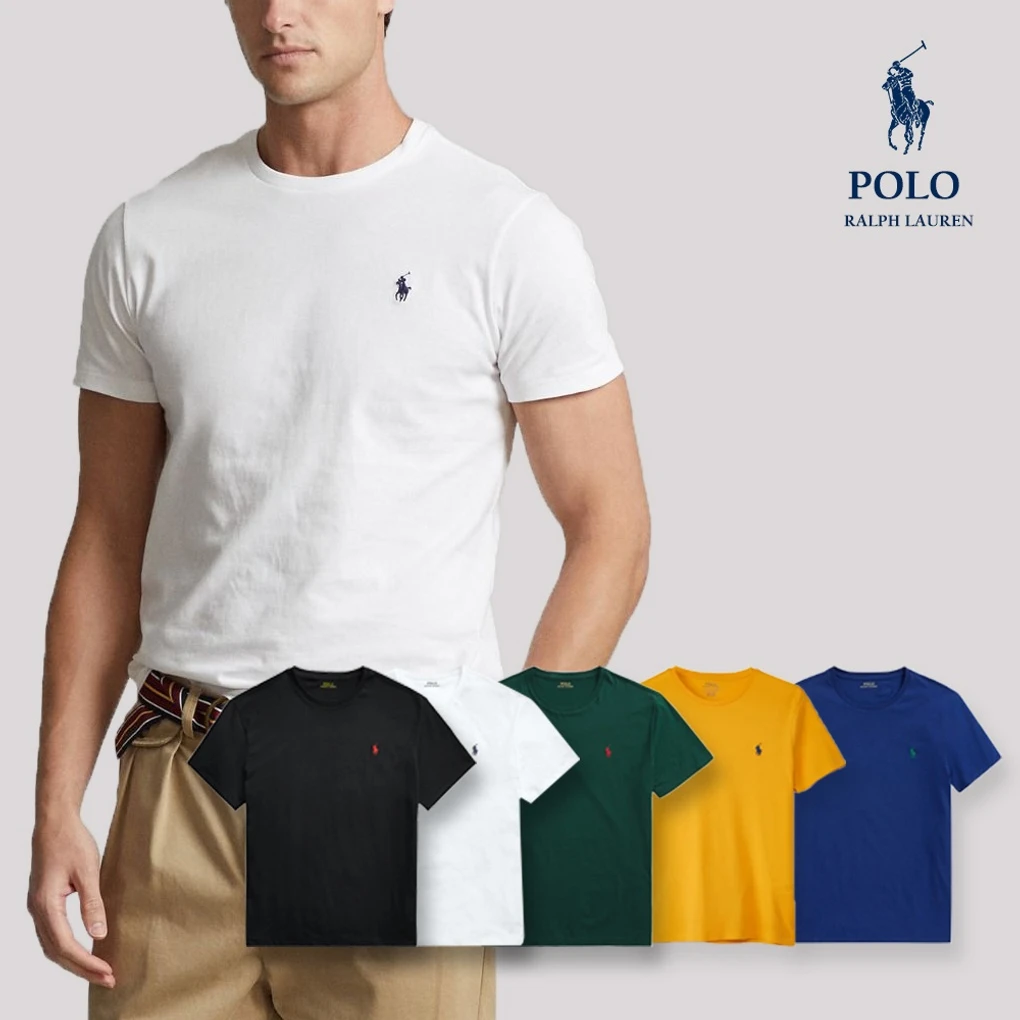 商品Ralph Lauren|【Brilliant|包邮包税】Polo 小马刺绣圆领短袖T恤 2305167706,价格¥306,第1张图片