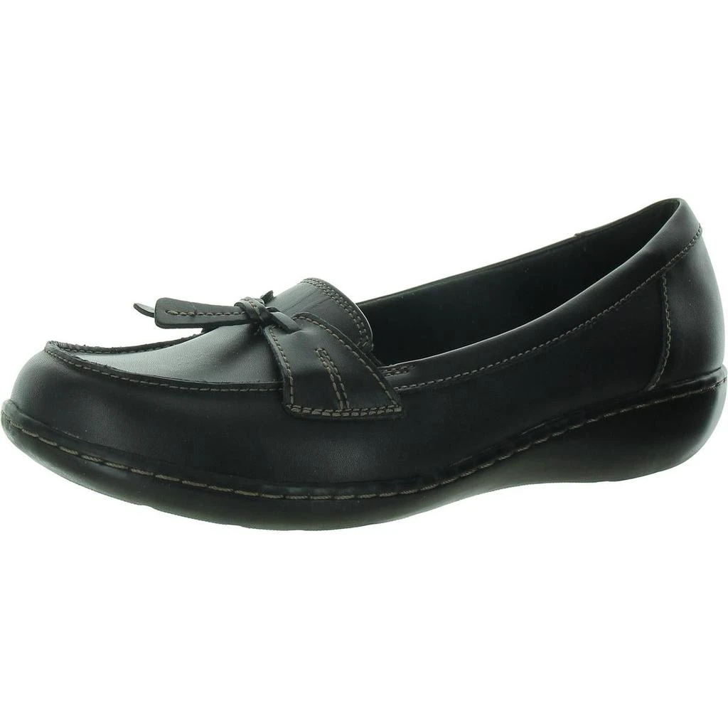 商品Clarks|Clarks Ashland Bubble Women's Leather Tasseled Slip On Casual Loafers,价格¥128,第1张图片