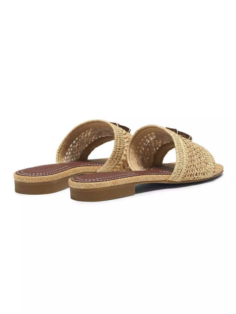 商品SIMKHAI|Delphi Raffia Flat Sandals,价格¥2562,第3张图片详细描述