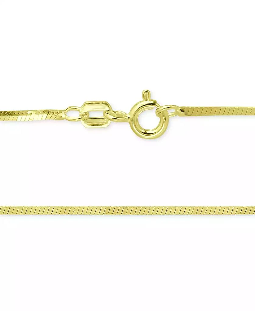 Square Snake Link 20" Chain Necklace in 18k Gold-Plated Sterling Silver, Created for Macy's 商品