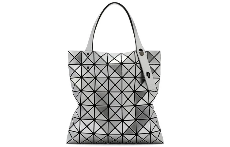 商品[国内直发] Issey Miyake|三宅一生 Prism 七格菱格休闲 PVC 托特包Tote包购物袋手提单肩包 常规 女款 银色,价格¥3091,第1张图片