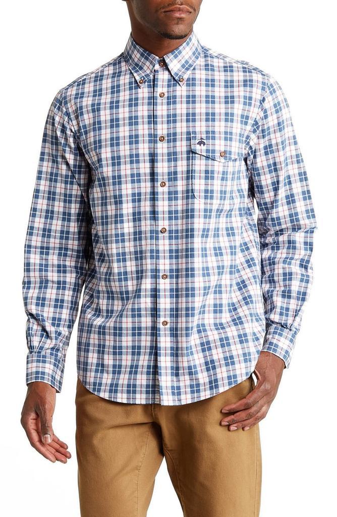 商品Brooks Brothers|Plaid Regular Fit Cotton Button-Up Shirt,价格¥412,第1张图片