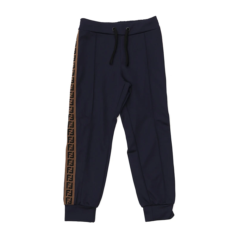 商品Fendi|Fendi 芬迪 男童深蓝色宽松长裤 JMF171-A69D-F16WE,价格¥2950,第1张图片