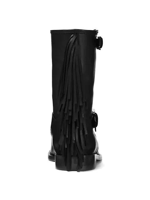 商品Michael Kors|Ingrid Fringe Leather Moto Boots,价格¥1789,第3张图片详细描述