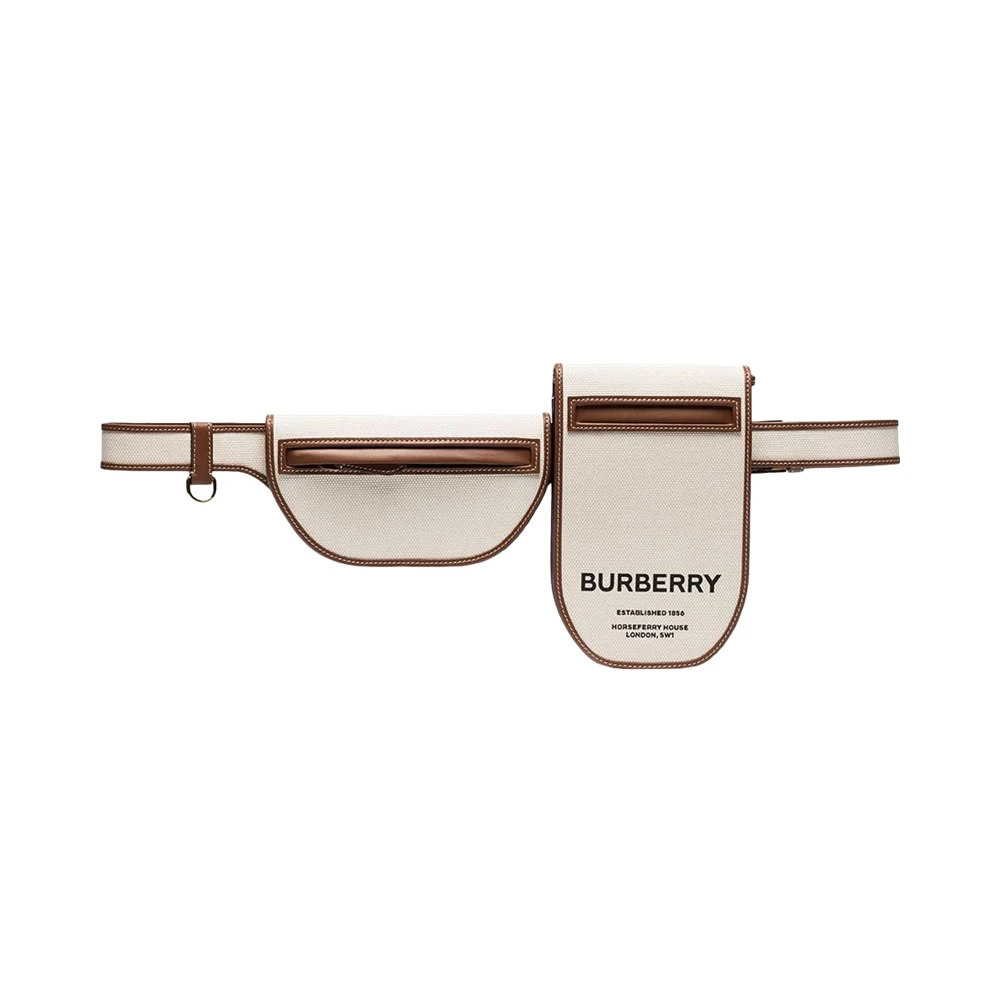 商品[国内直发] Burberry|BURBERRY 米白色女士腰包 8039534,价格¥7582,第1张图片