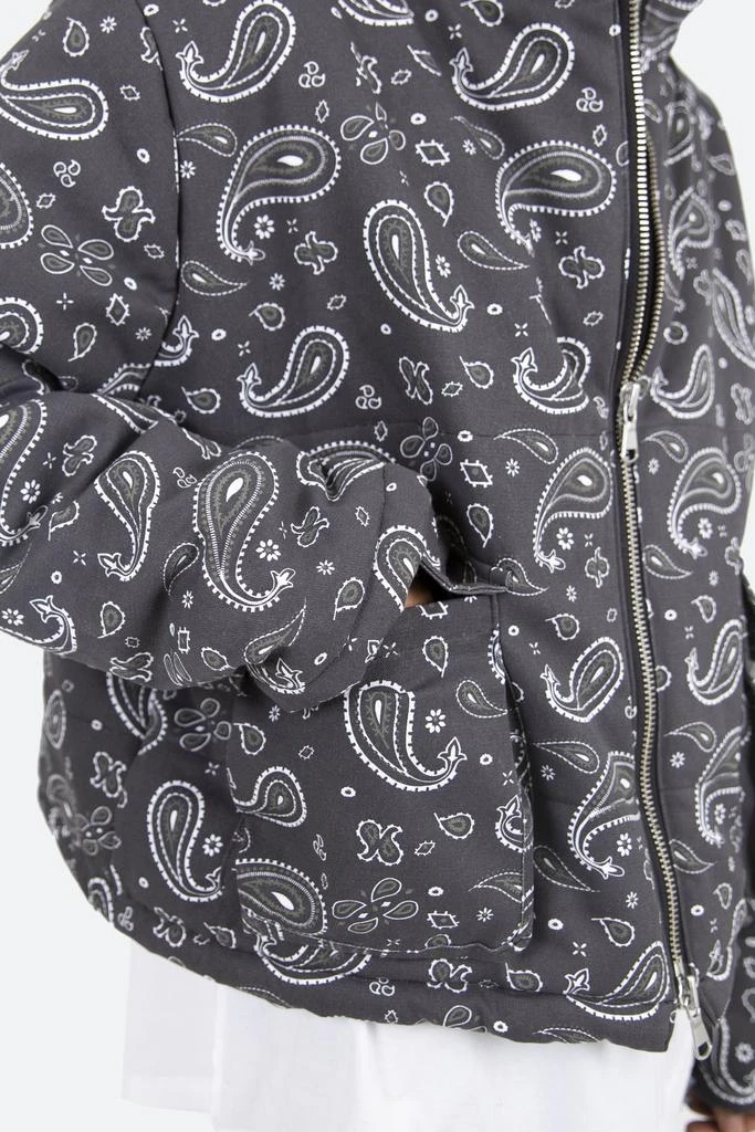 Paisley Cropped Puffer - Black 商品