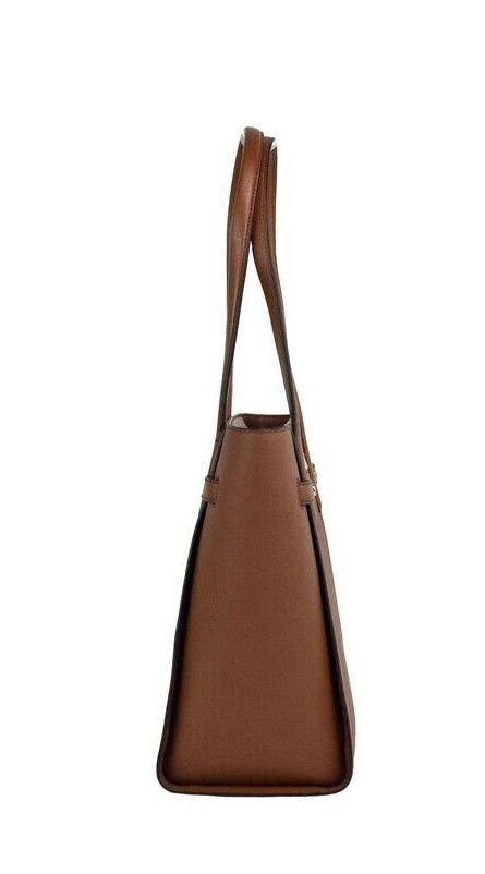 商品Michael Kors|Michael Kors Carmen Large Luggage Leather North South Tote Handbag Purse Bag,价格¥2233,第3张图片详细描述