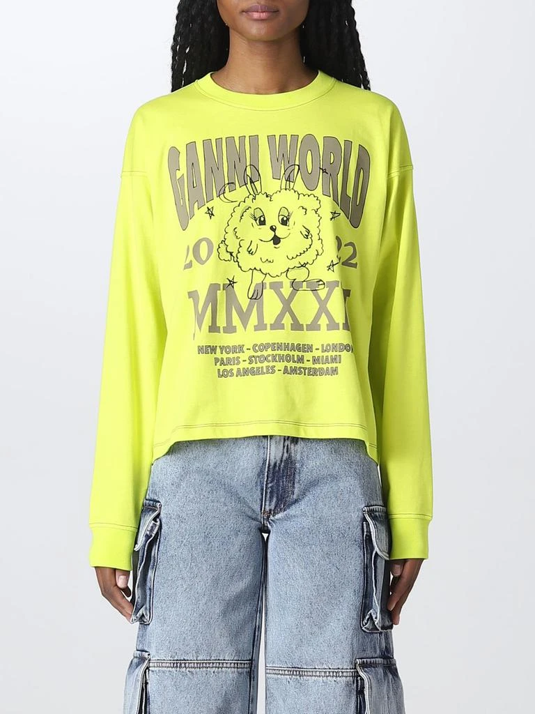 商品Ganni|Ganni t-shirt with graphic print,价格¥741,第1张图片