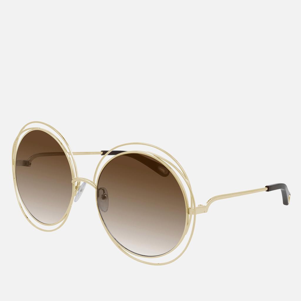 商品Chloé|Chloé Women's Carlina Oversized Round Sunglasses,价格¥2655,第1张图片