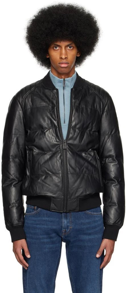 商品BELSTAFF|黑色 Radial 皮革夹克,价格¥10275,第1张图片