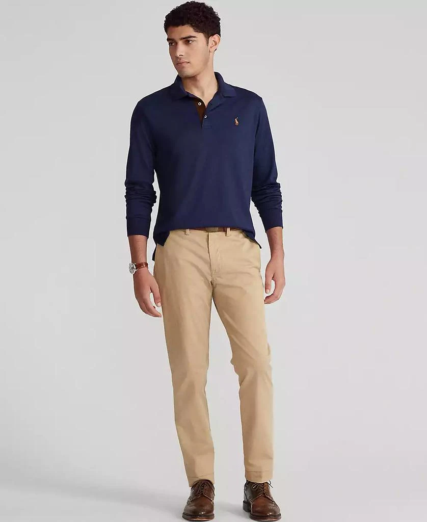 商品Ralph Lauren|男士经典版型长袖柔软棉质 Polo 衫,价格¥443,第4张图片详细描述