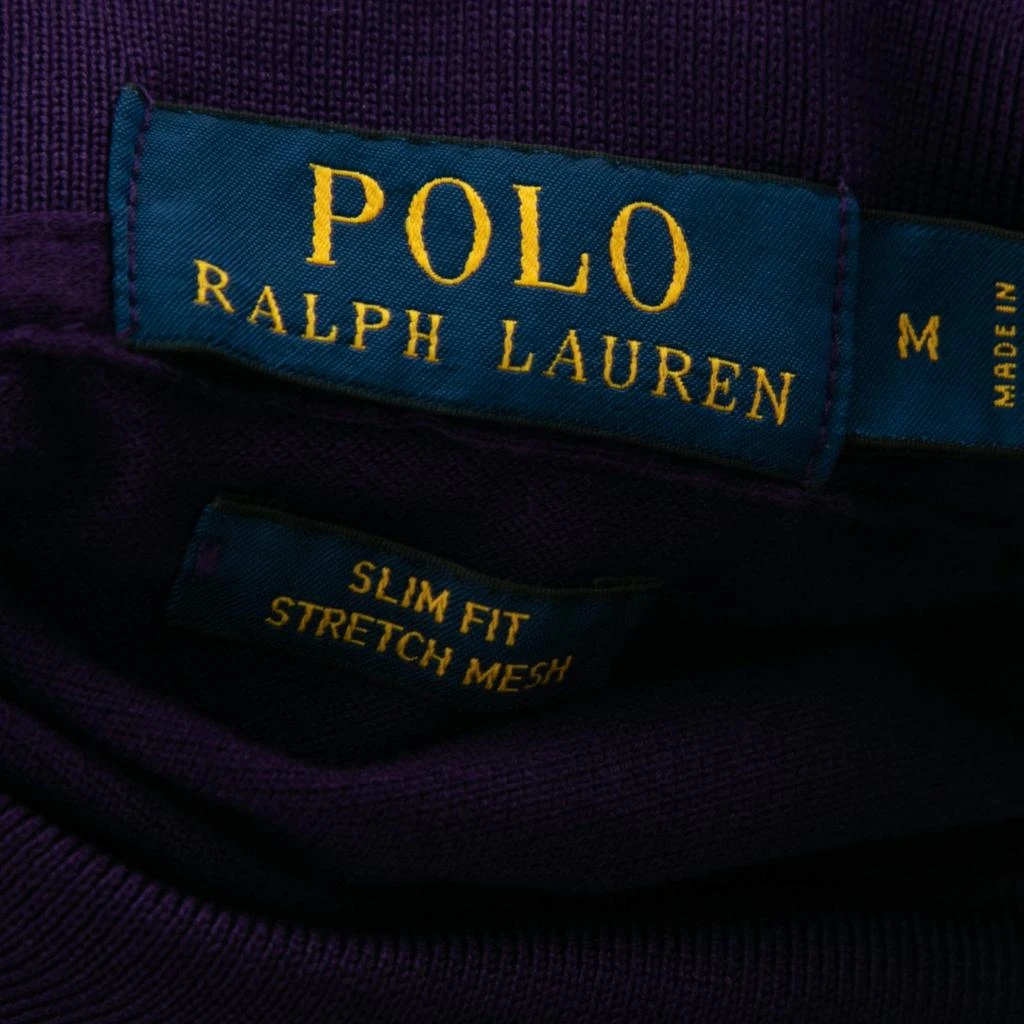 商品[二手商品] Ralph Lauren|Polo Ralph Lauren Purple Cotton Pique Slim Fit Polo T-Shirt M,价格¥969,第4张图片详细描述