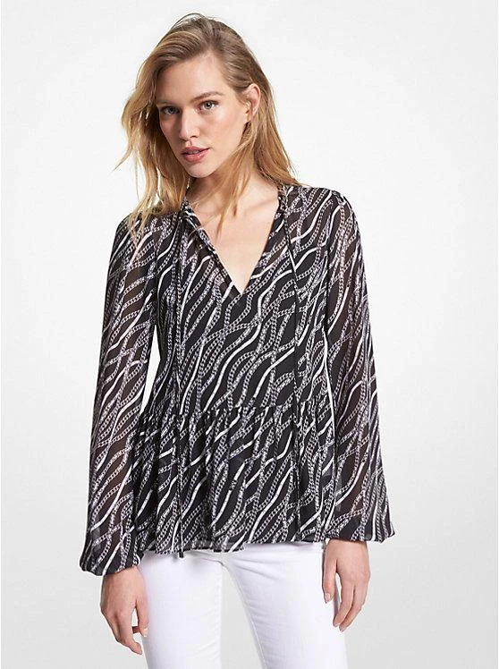 商品Michael Kors|Status Print Georgette Tunic,价格¥199,第1张图片