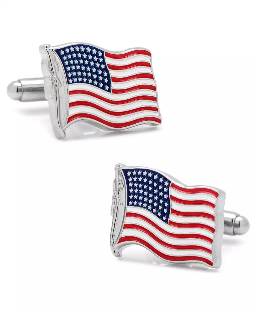 商品Cufflinks Inc.|Waving American Flag Cufflinks,价格¥463,第1张图片